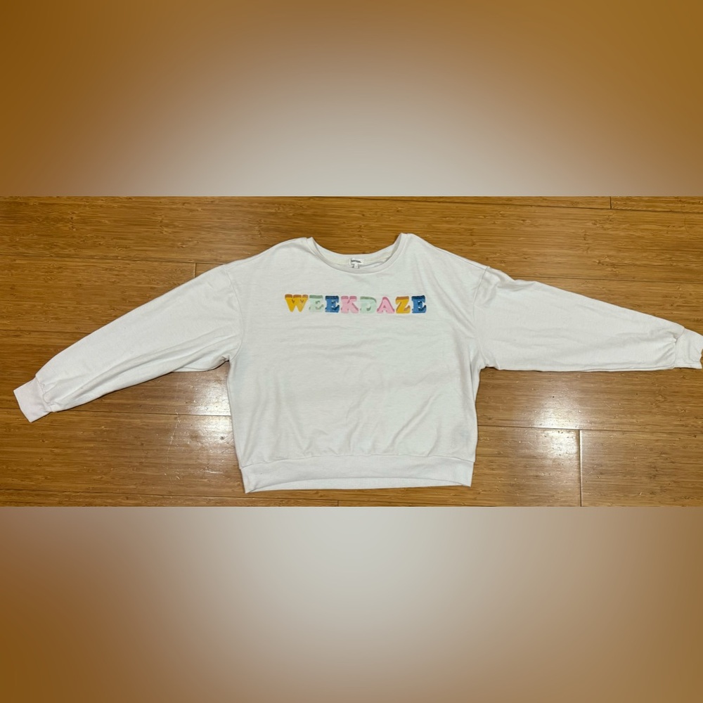 White WEEKDAZE Sweater GIRLS (10)